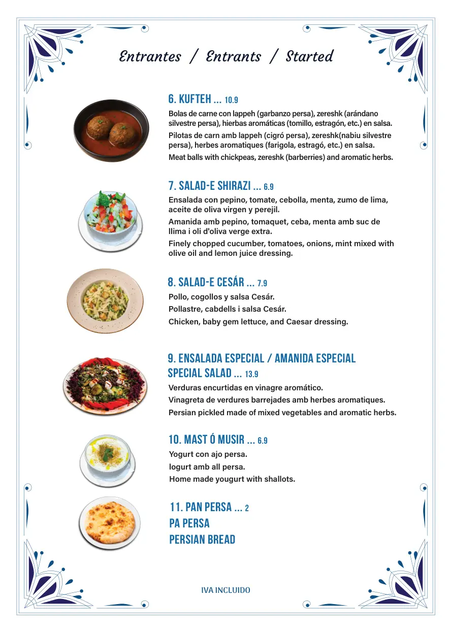 Doña Restaurant – menú página 04