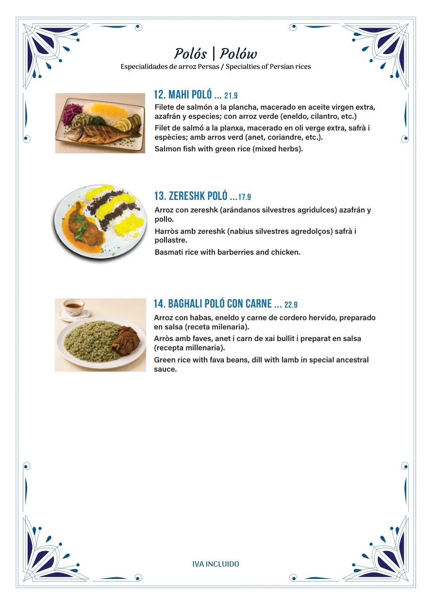 Doña Restaurant – menú página 05